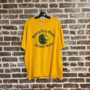 Vintage 1989 NJ Jersey City Basketball T-Shirt.